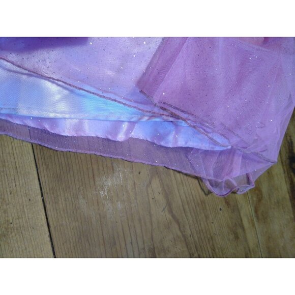 Jovani Pink Prom Dress Womens Sz 2 Mermaid Shoulder Straps Rhinestones Netting - Picture 14 of 15